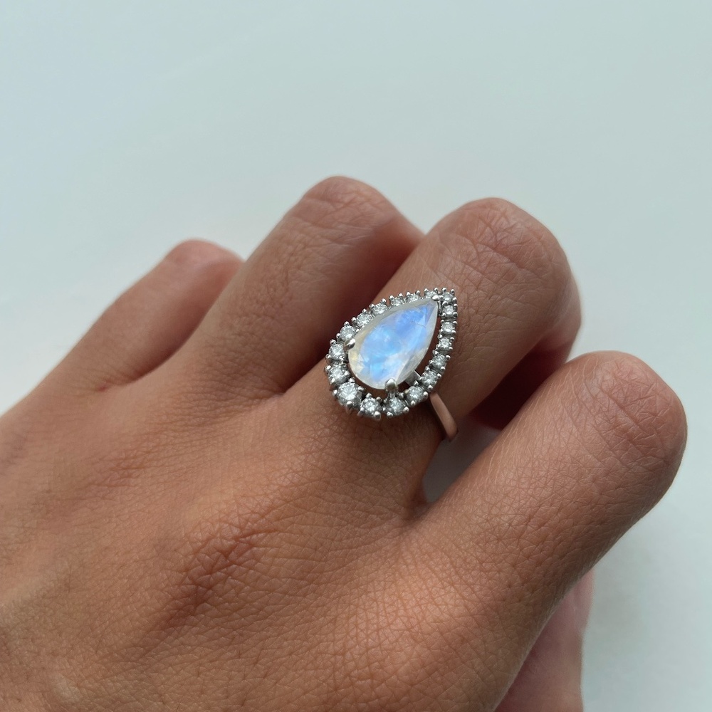 Moonstone Diamond Ring - Caress